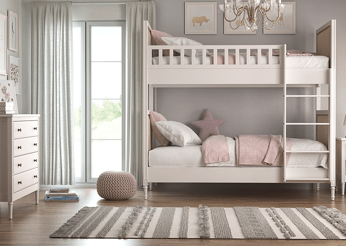 Кровать двухъярусная белая Elit ELLIPSE ELLIPSE ELIT 00-3951308 Белый Santreyd  - Вид №3