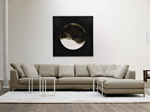 Угловой диван из ткани