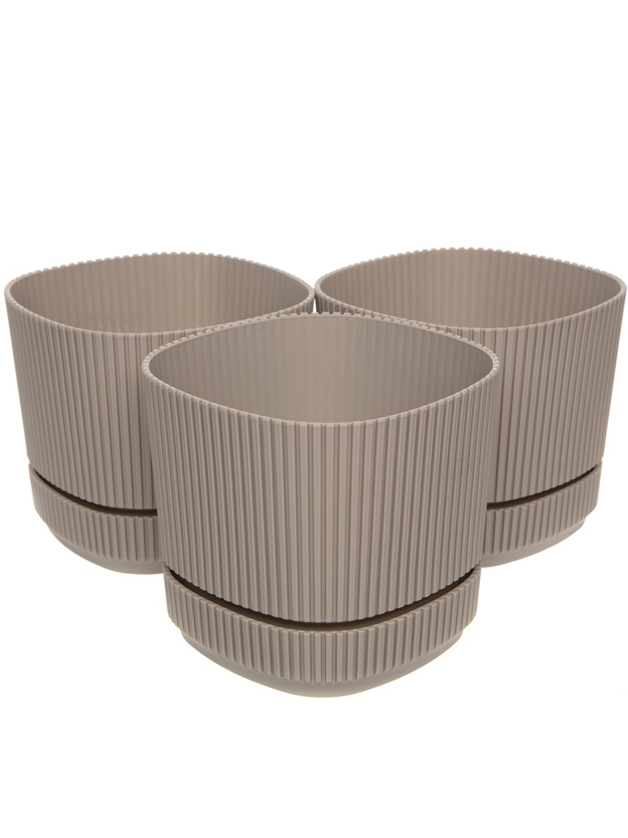 Горшок для цветов Milo 1.2L Grey NAVAKO 16134 - Вид №3