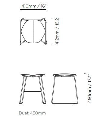 Низкий табурет с подставкой для ног Ross Gardam Duet ARCH-00044911 - Вид №12
