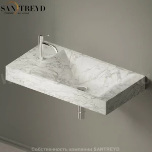 ACER15084DCMC Подвесная раковина настенная прямоугольная Agape  белая