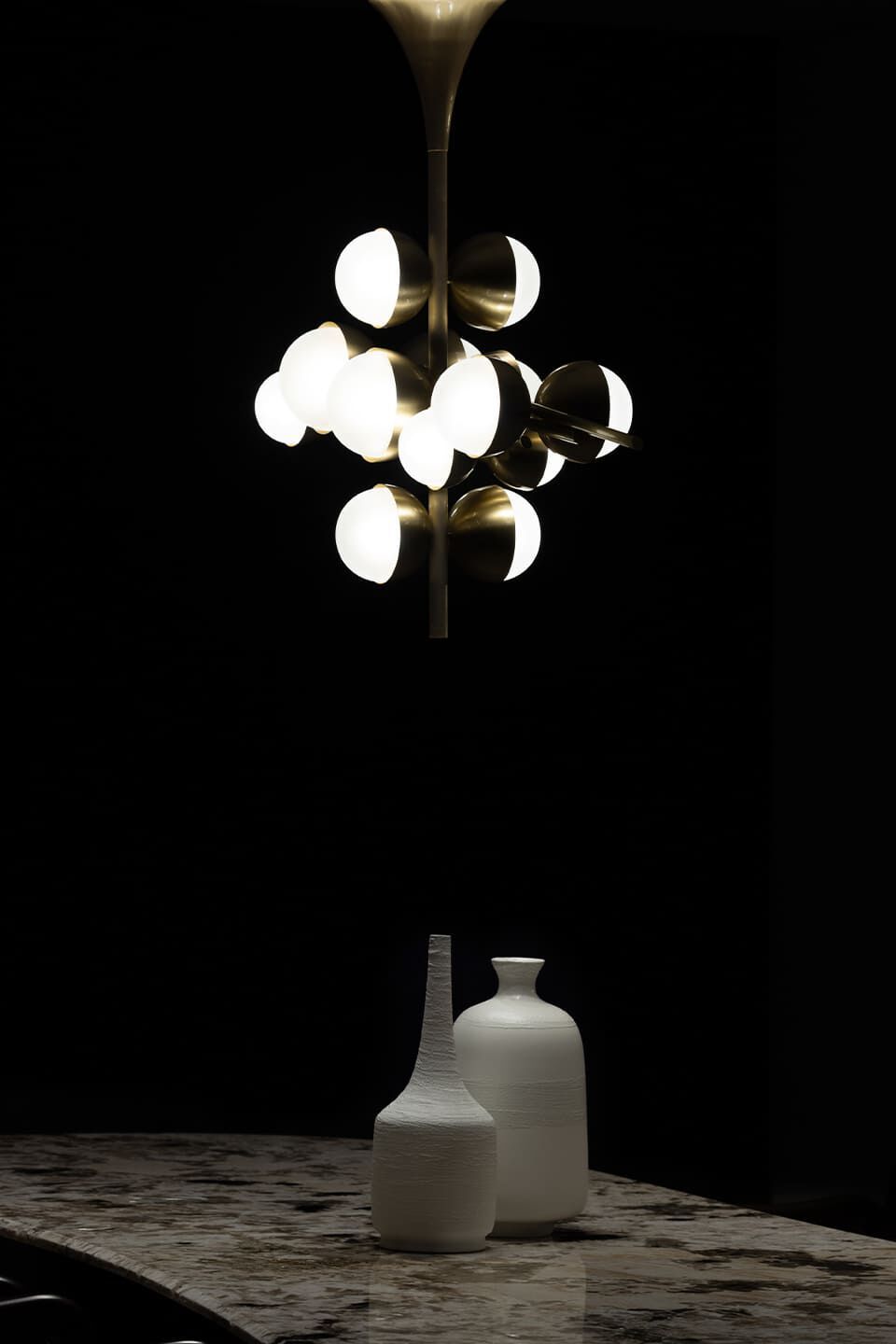 Латунный светодиодный потолочный светильник Greenapple FLUTE ARCH-00042624 - Вид №7