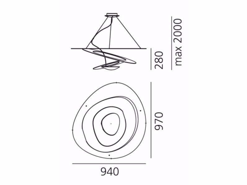 Алюминиевый подвесной светильник с порошковым покрытием Artemide Pirce ARCH-00121180 - Вид №13