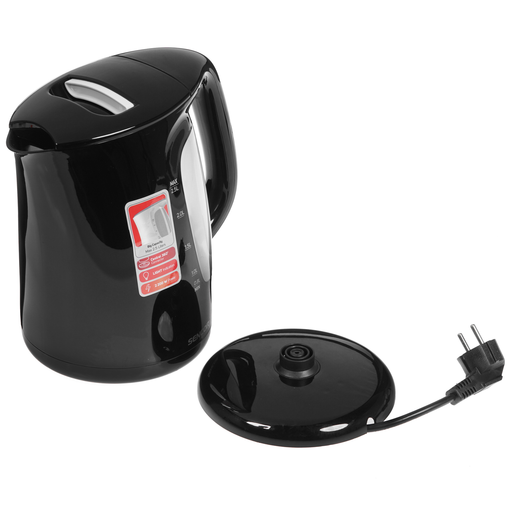 8185261 Электрочайник Sencor SWK 2511BK черный STDN-0013386 - Вид №3