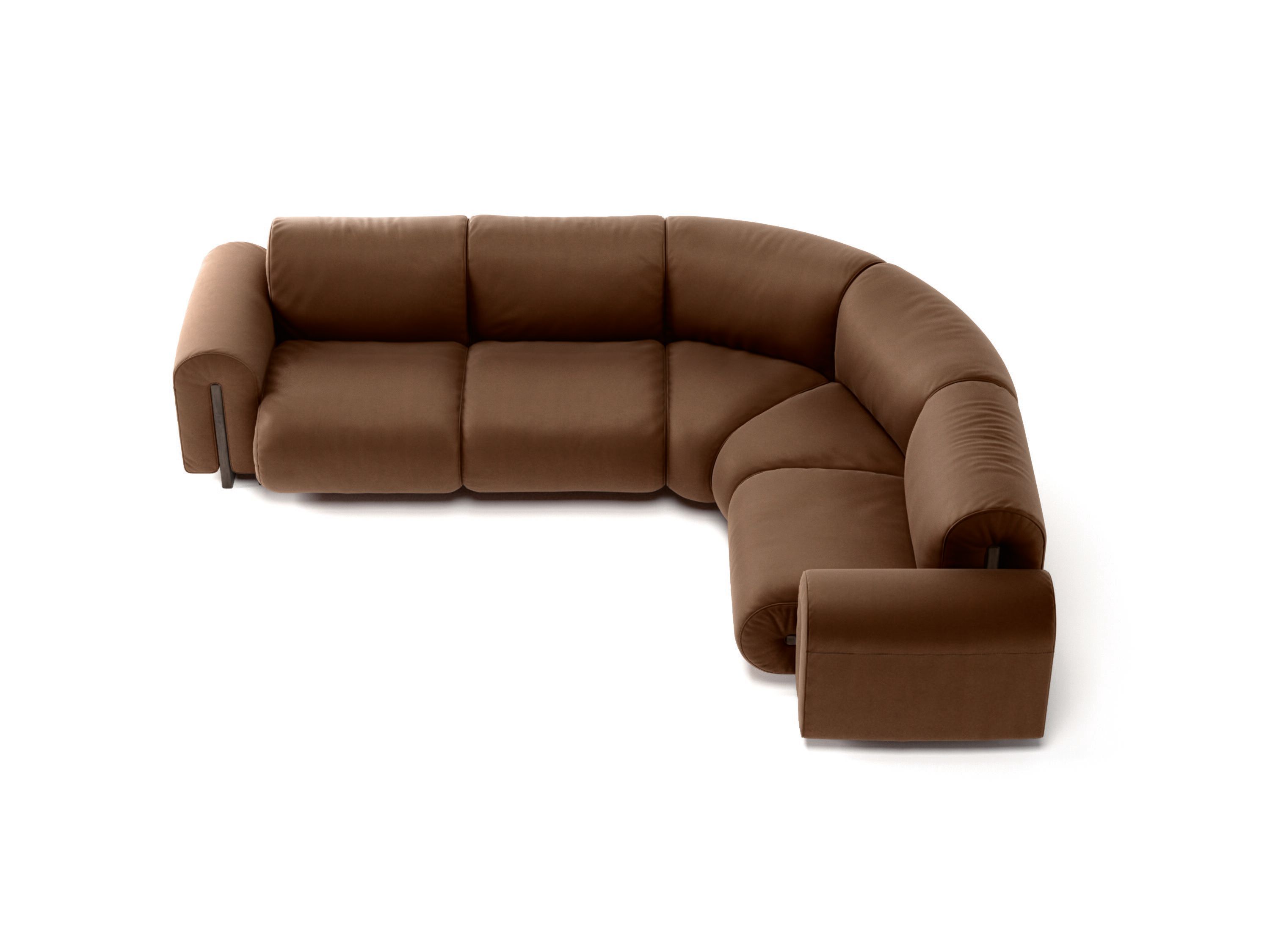 Кожаный угловой диван Natuzzi Italia COLLE ARCH-00123655 - Вид №1