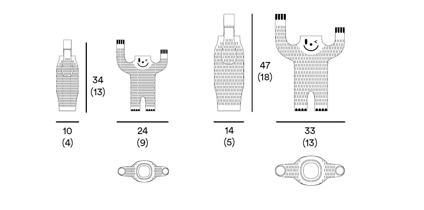 Керамическая ваза BD Barcelona HAPPY YETI ARCH-00002418 - Вид №7