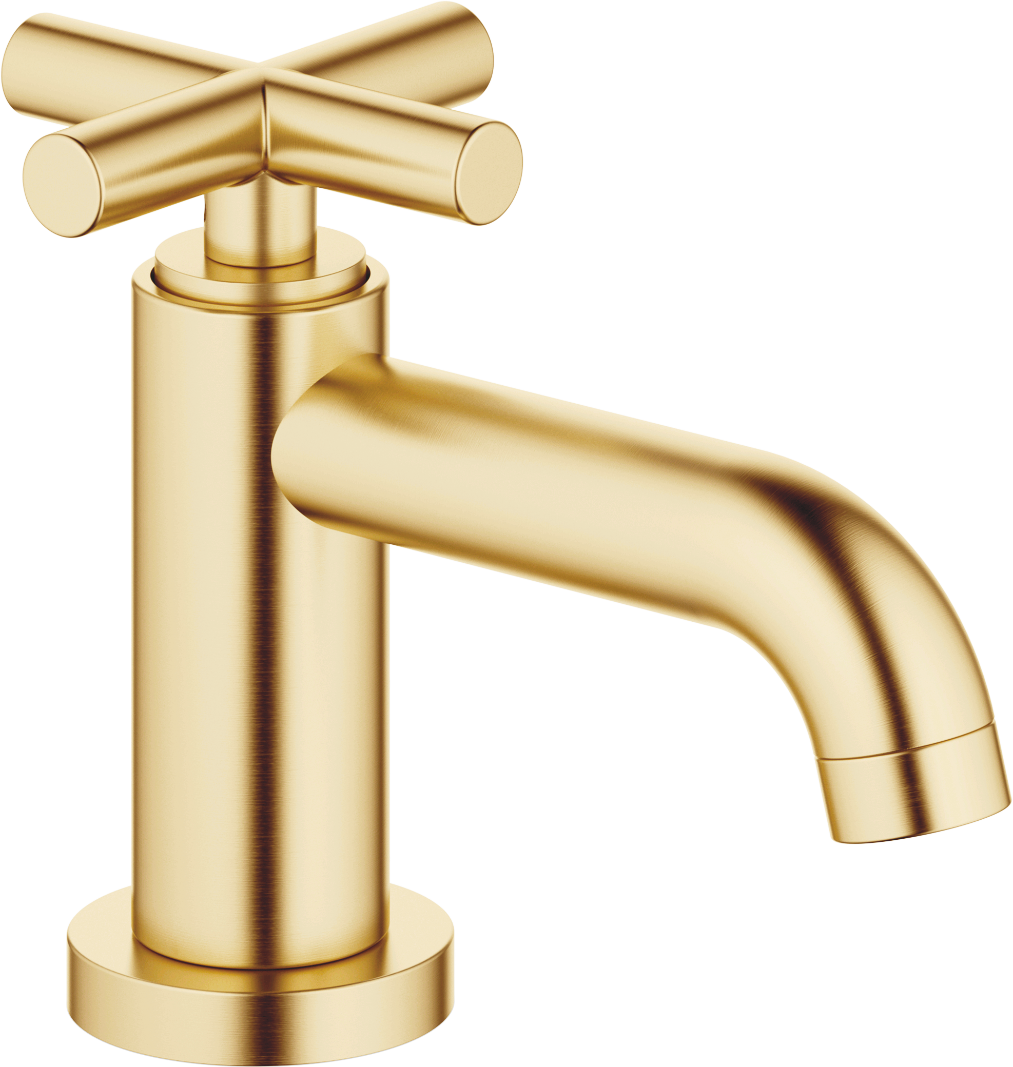Кран для холодной воды TARA Pillar - Матовая дюрабрасс (золото 23 карата)