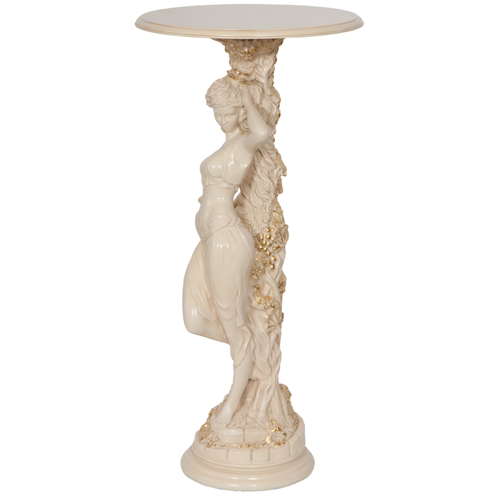13055,11486 Подставка декоративная Девушка с кувшином Айвори BOGACHO 4627138200322, 4627138232149 - Вид №2