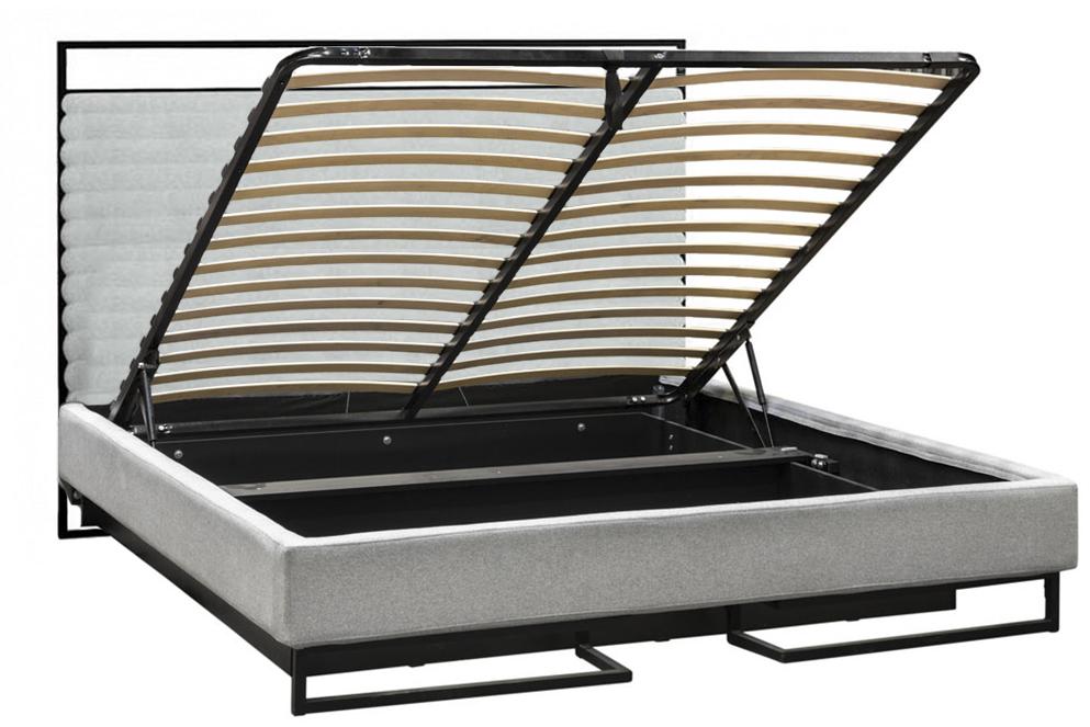 30668 Кровать с ортопедическим основанием и ящиком 1.4 Loft Грейс Стоун R-HOME 401720466h_Стоун - Вид №1