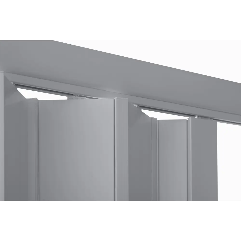 Дверь раздвижная (гармошка) ПВХ Стиль 204x84 см цвет серый РЕМСТРОЙПЛАСТ STLM-2001012 - Вид №2