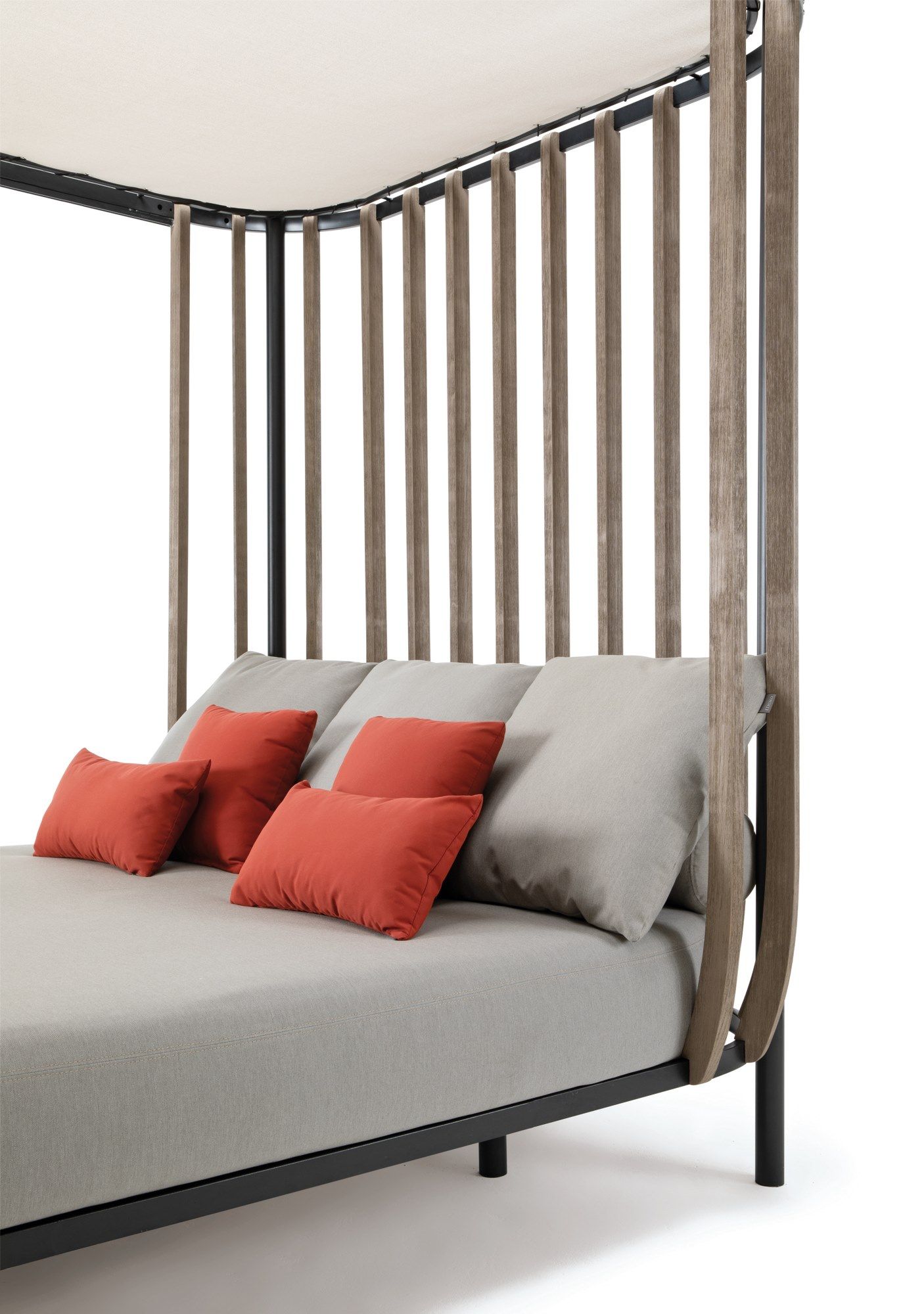 Садовая кровать с балдахином из тикового дерева и нержавеющей стали Ethimo качели ARCH-00094416 - Вид №3