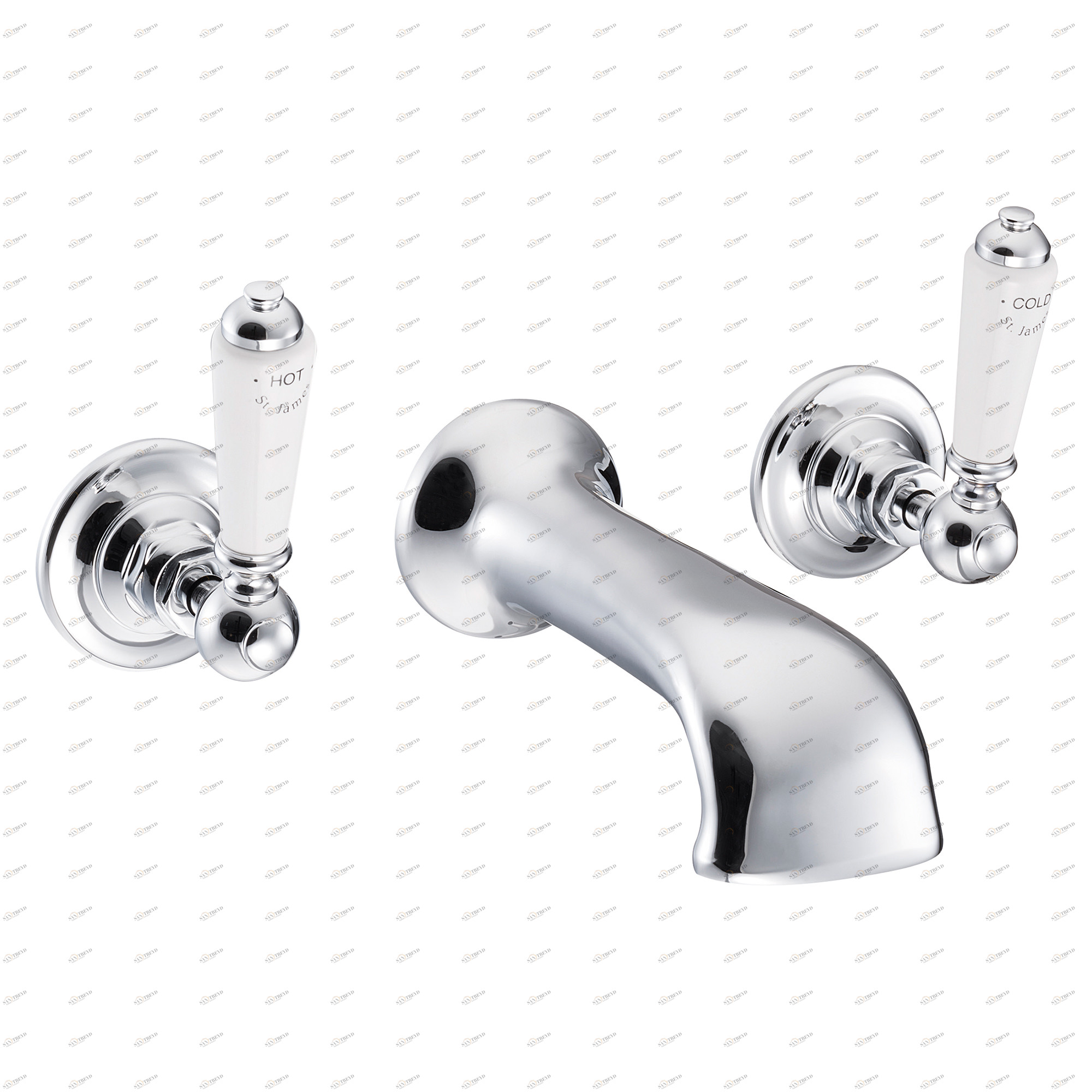 Traditional bathrooms Заливная арматура для ванны ASCOT на 3 отверстия Tb373.514.bn 