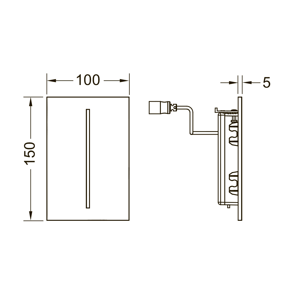 9242050 filo электронные системы смыва Tece TECEsolid - Вид №1