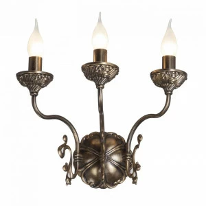 Бра настенное коричневое Vitaluce V1115/3A VITALUCE СВЕЧА 00-3932003 Коричневый