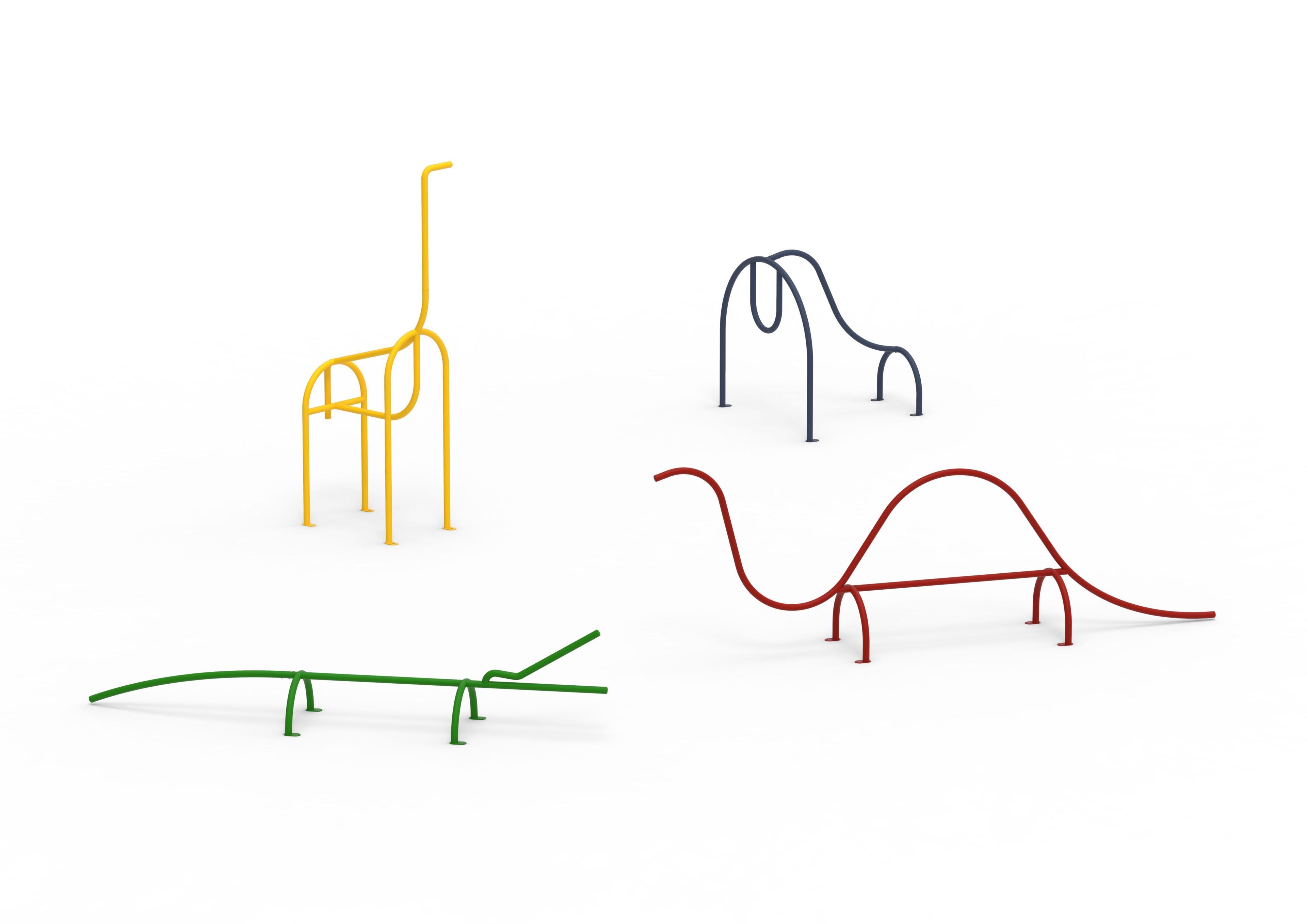 Стальная игра / скульптура с порошковым покрытием Magis Animal Factory ARCH-00070995 - Вид №5