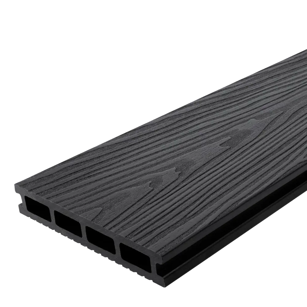 87036578 Террасная доска ДПК T-Decks цвет Графит 150x25x4000 мм двусторонняя вельвет/структура древесины 0.6 м² STLM-1515780 