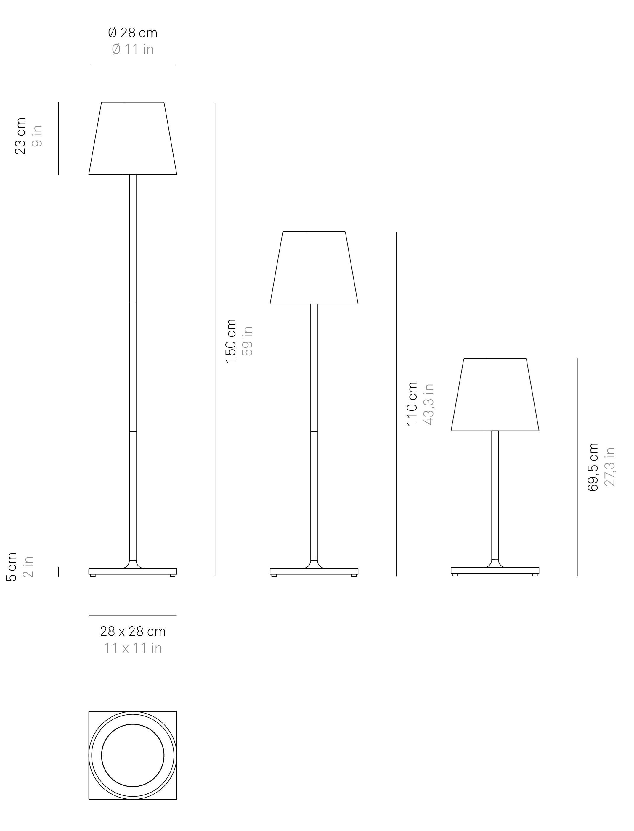 Напольная лампа-перезаряжаемая настольная лампа Zafferano Poldina ARCH-00027863 - Вид №10