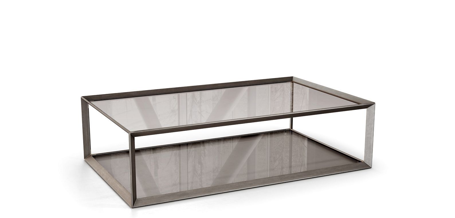 Низкий стол из стали и стекла ROCHE BOBOIS METALLICA ARCH-00073133 - Вид №4