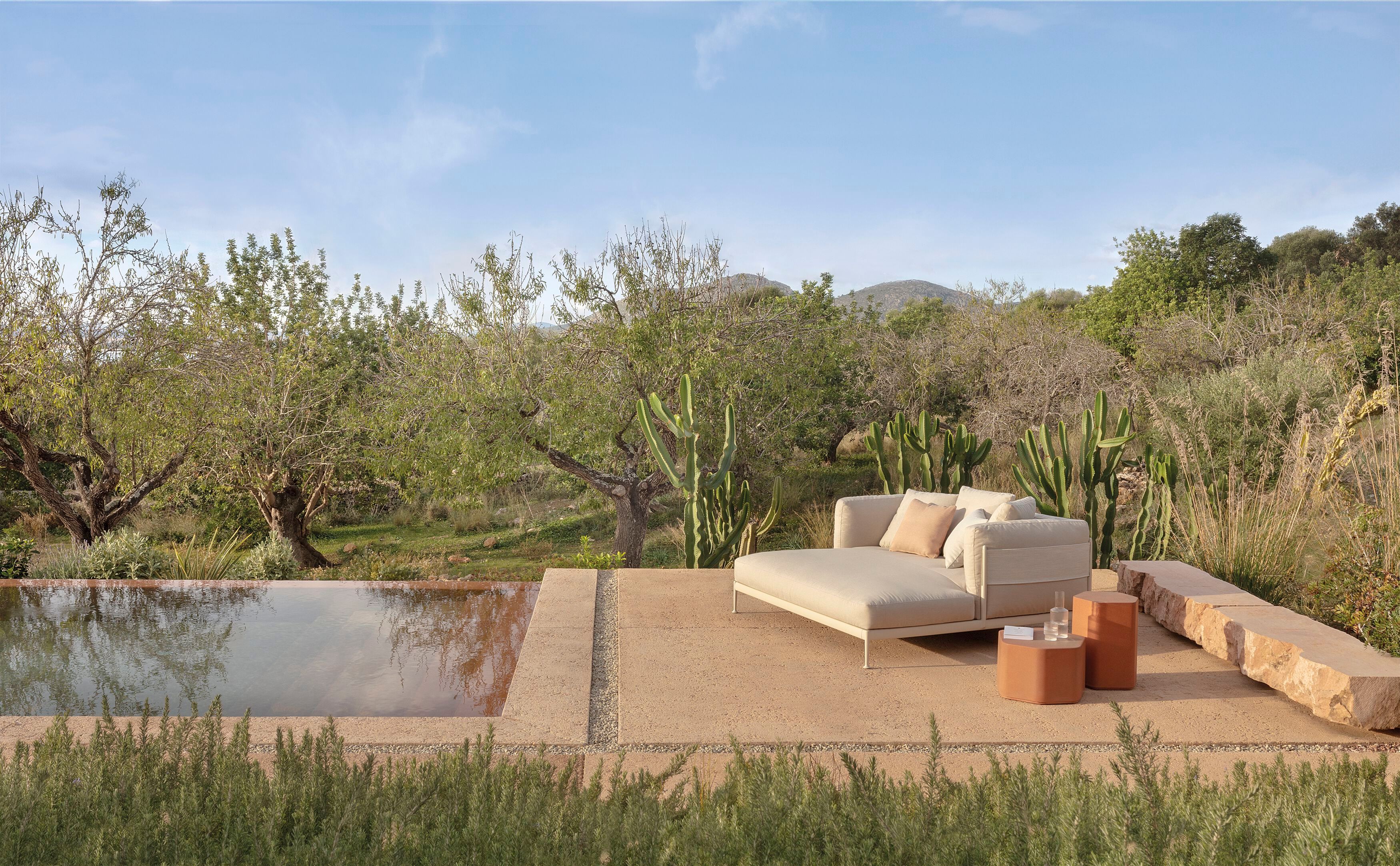 Ткань сад кровать EXPORMIM Obi ARCH-00137865 - Вид №2