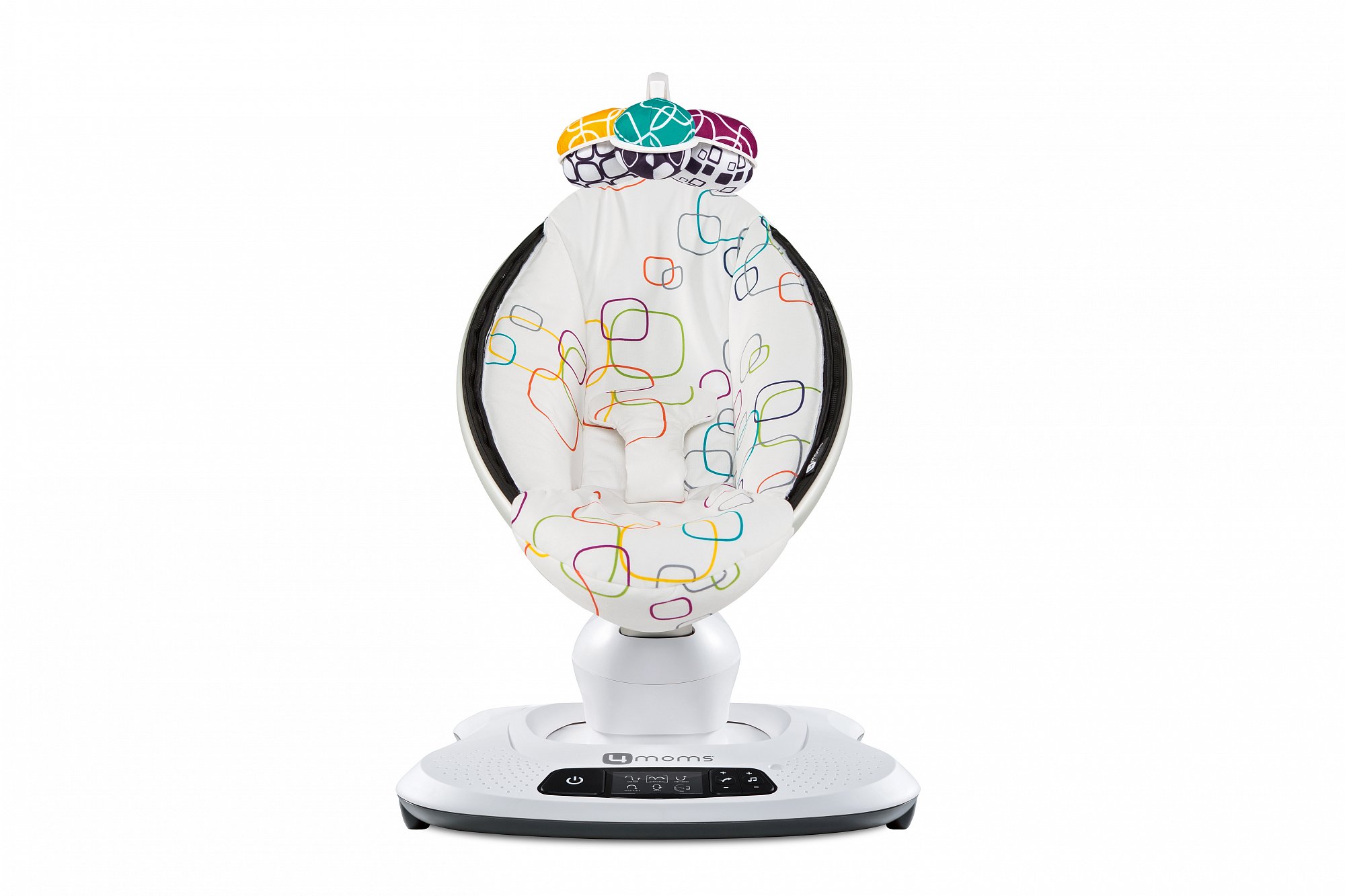 Кресло-качалка детское МамаРу 4.0 мультиплюш 4MOMS  322508 Белый Santreyd  - Вид №3