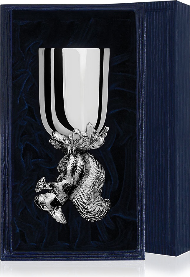 10604198 Аргента (Россия) Рюмка "Белка" +футляр Серебро 925 