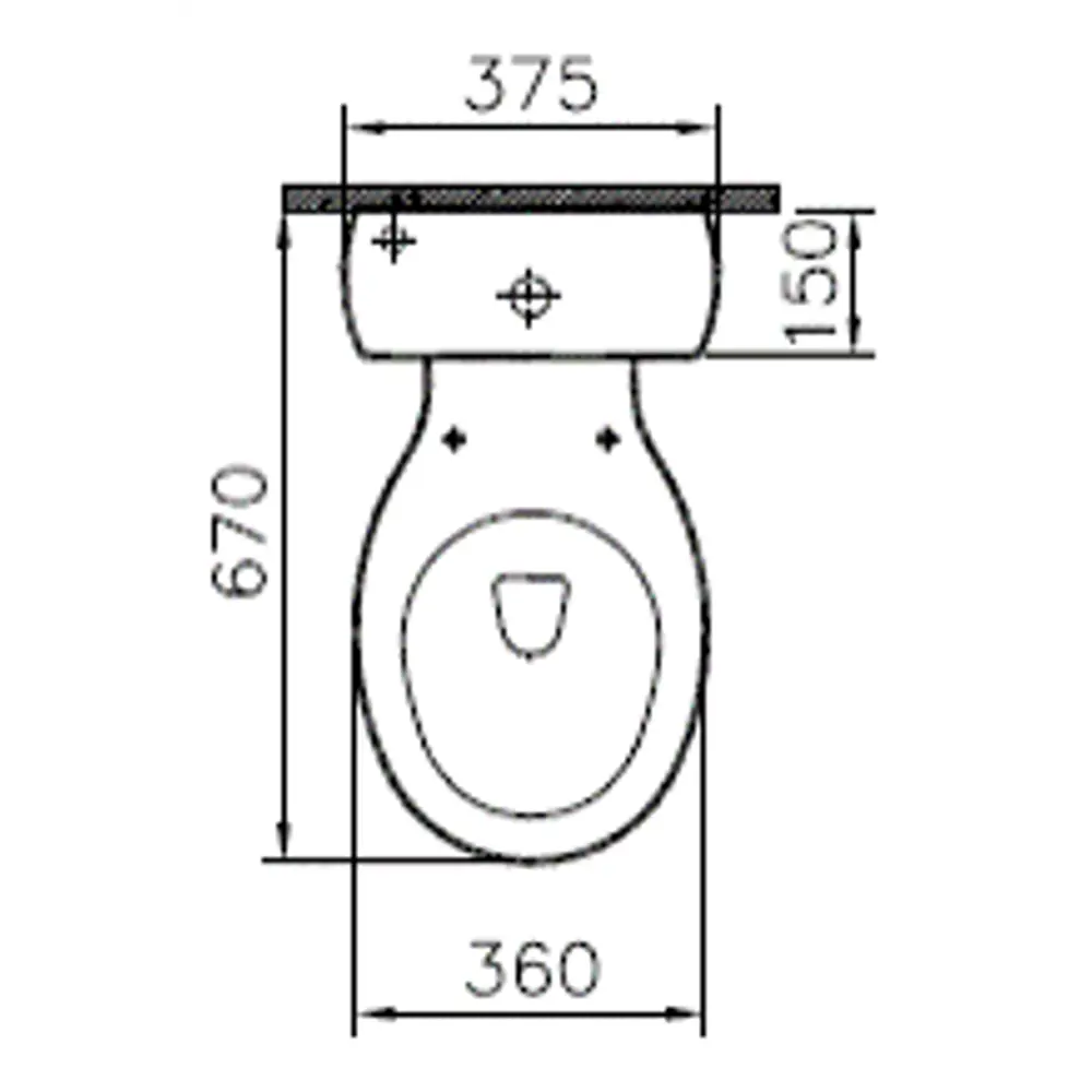Унитаз-компакт Vitra Sturm горизонтальный выпуск двойной слив STLM-2096055 - Вид №4