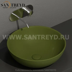 430311 Накладная раковина на столешницу  круглая Kerasan Nolita