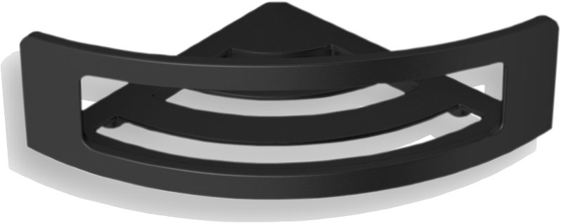 78160-BPC Душевая полка VICO подвесная цвет черный матовый LANGBERGER VICO, BLACK EDITION