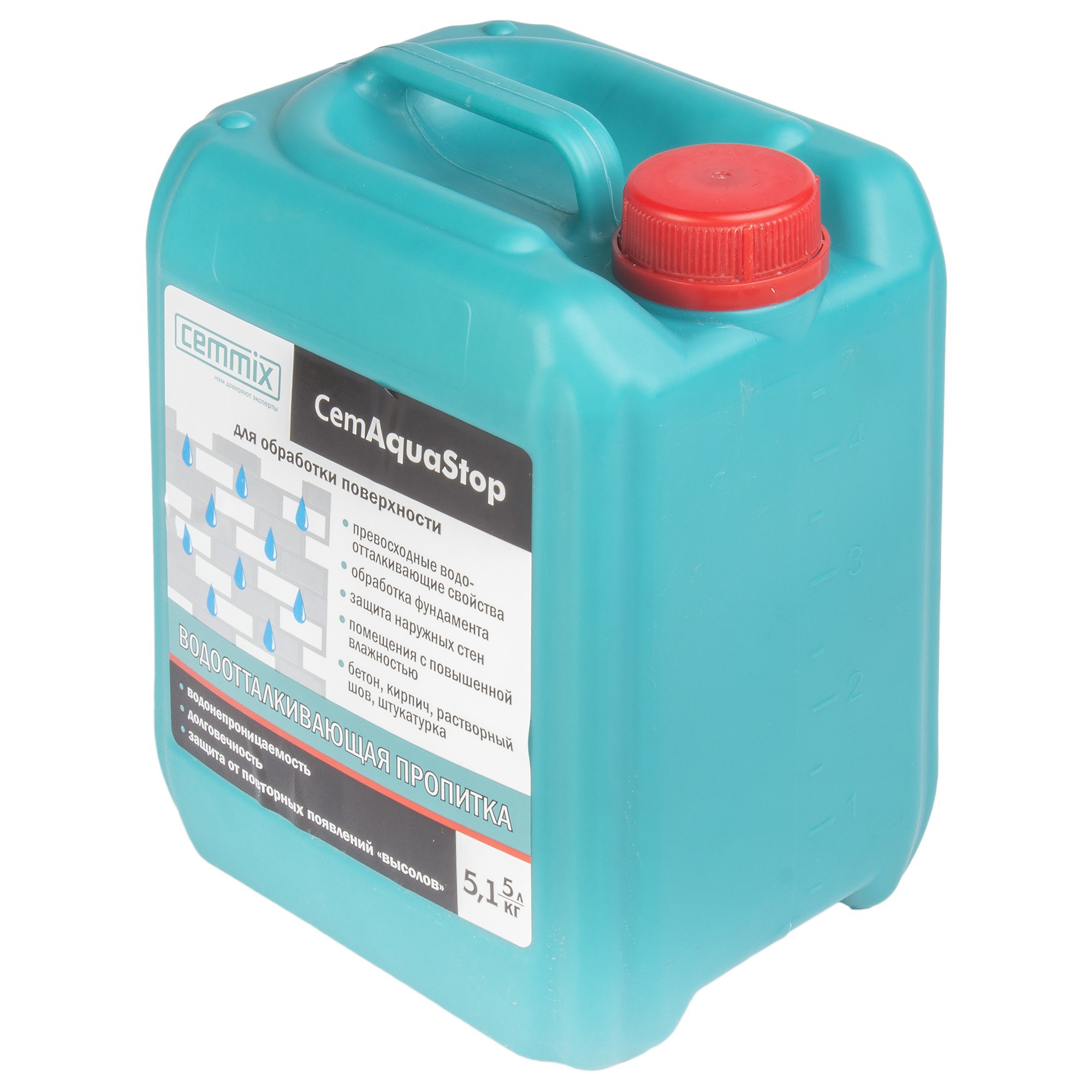 17305396 Пропитка водоотталкивающая Cemmix CemAquaStop 5 л STLM-0007852 Santreyd  - Вид №1