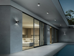 Алюминиевый и стеклянный светодиодный наружный потолочный светильник