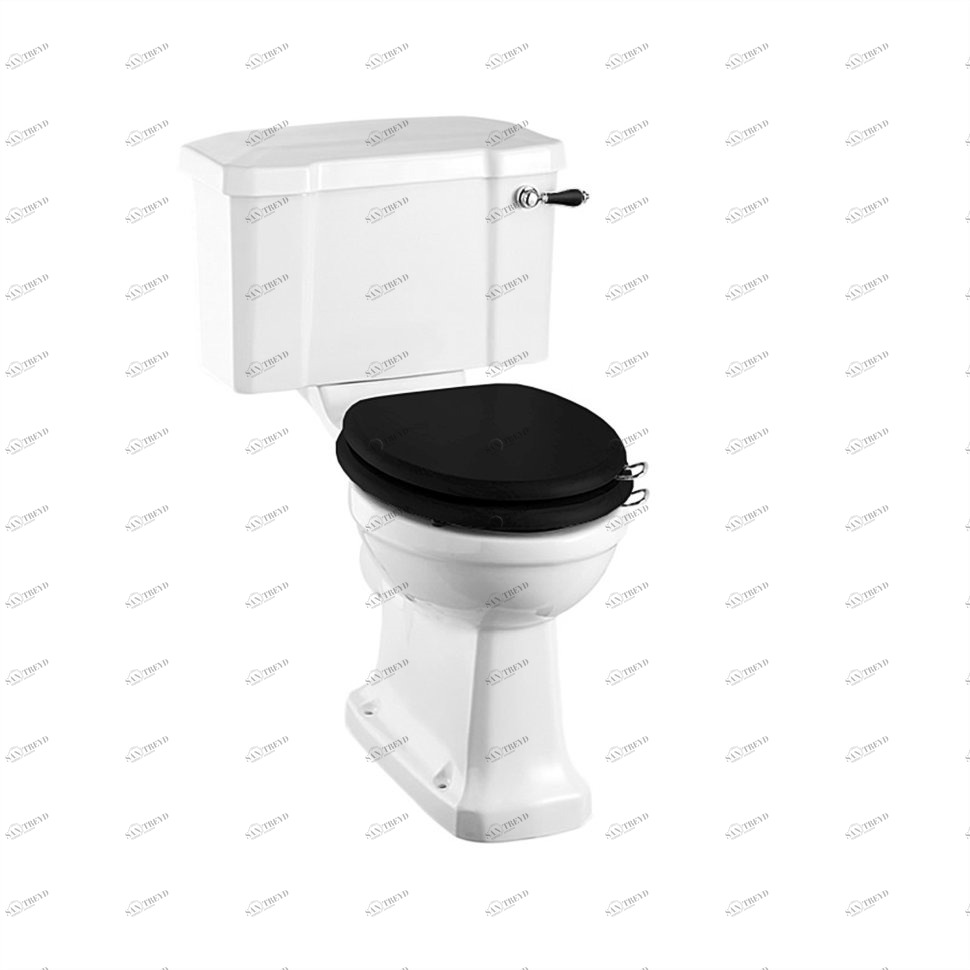 P12, C1 BLA Компакт унитаз с бачком Черный Burlington  Англия 