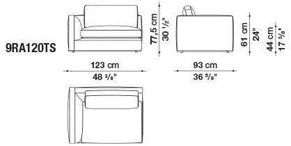 B&B Italia Модульный угловой диван из ткани Richard sun-id-1472345 - Вид №13