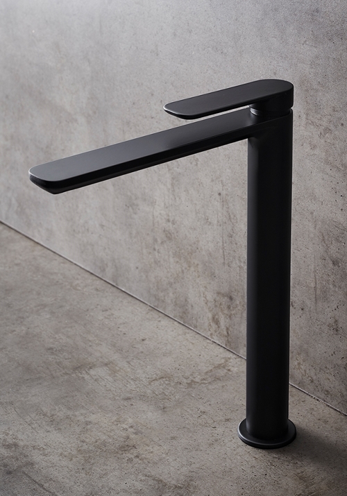 1381266 Смеситель Для Умывальника Slim High Black Hafa  Черный 