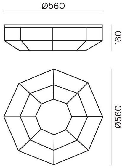 Il Fanale Потолочный светильник из латуни и стекла Rilegato 379.00.80/380.00.80 - Вид №3