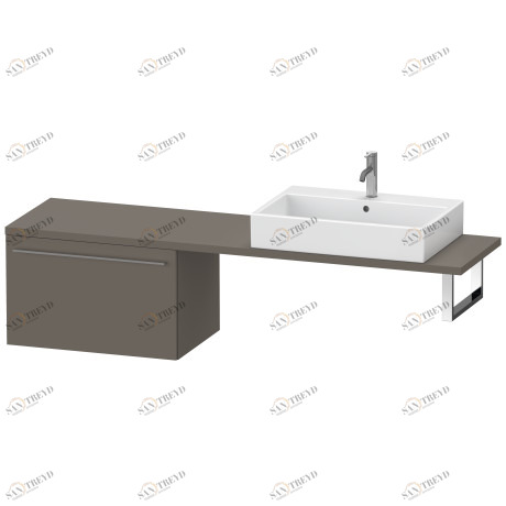 XL544309090 Шкафчик для компактной консоли X-Large #XL5443 700 x 478 мм Фланелево-серый шелковисто-матовый лак Duravit