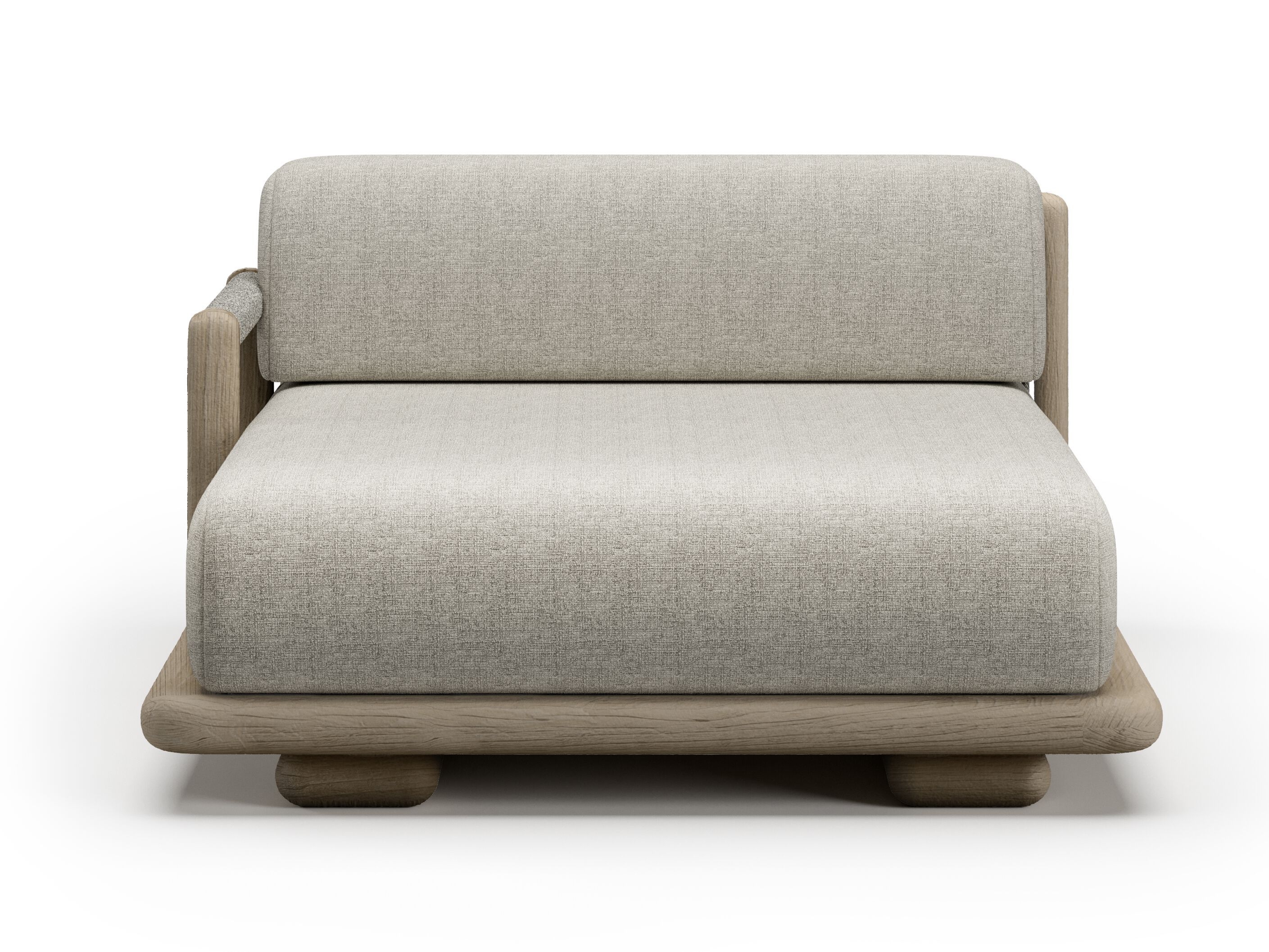 Ткань мягкая Садовая спальная кровать с подлокотниками SNOC Caleo ARCH-00058648 - Вид №5