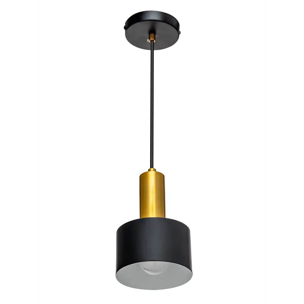 Светильник подвесной Mons, 1 лампа, 5 м², цвет чёрный LAMPLANDIA STLM-2185489 - Вид №1