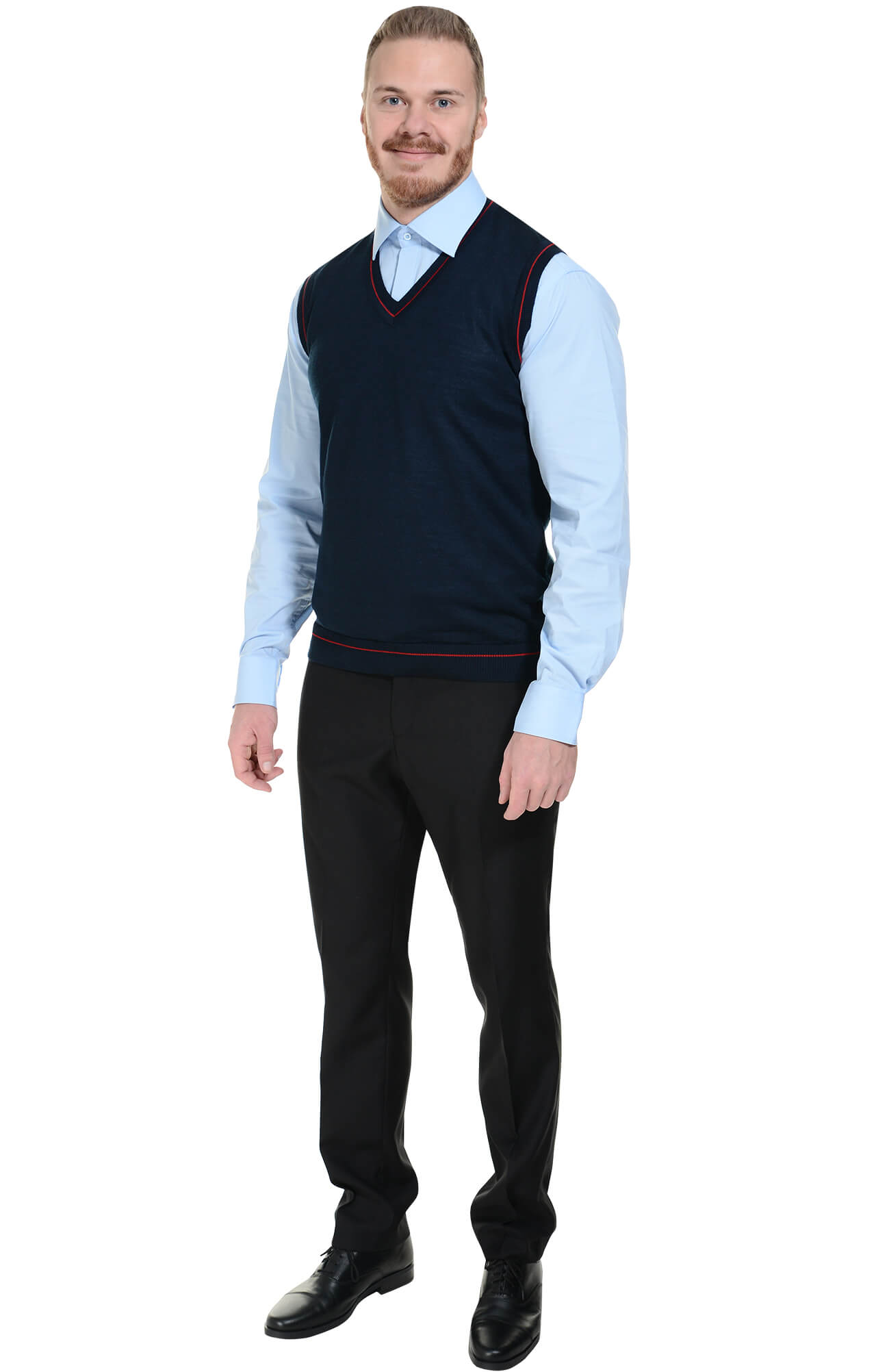 5042984 Жилет трикотажный мужской в ассортименте  Одежда для официантов  размер 48-50 Спецодежда  - Вид №3