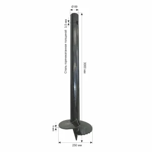 Свая винтовая 89x3000 мм