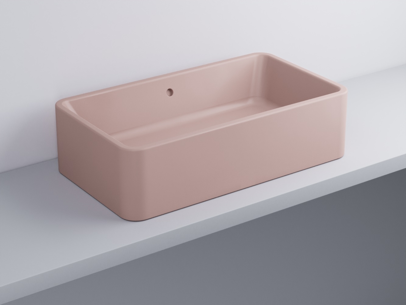 SHLAA7520-CP Раковина накладная прямоугольная с переливом 75 x 20 h cielo Shui Ceramica Cielo