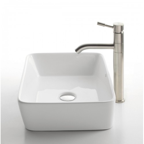 KCV121-KVF2180 Накладная раковина на столешницу  прямоугольная Krausru 