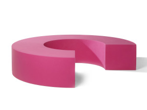 Модульная изогнутая скамья из пены QM