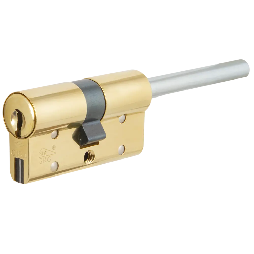Цилиндр Cisa RS3 OL3S7-90.66, 45x10x25 мм, ключ/шток, цвет латунь, без вертушки STLM-2051998
