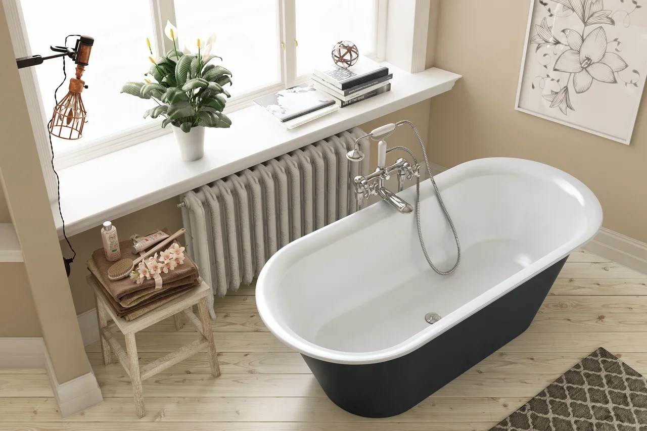 Ванна из искусственного камня Kerrock Antiq 00814 WHITE Словения Kolpa-San  - Вид №1