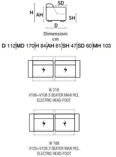 Rossini Sofas Кожаный диван Recliner sun-id-1346780 - Вид №5