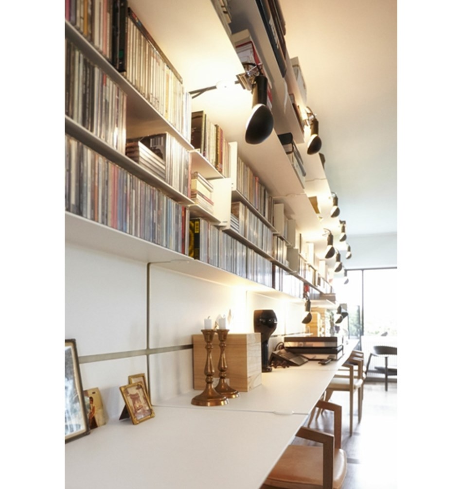 FROST Полка 4030 35x15x100cm » белая Алюминий Белый U4030-W  - Вид №5