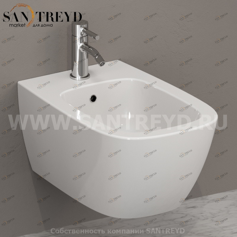 GNS09BI Биде подвесное GENESIS Ceramica Globo