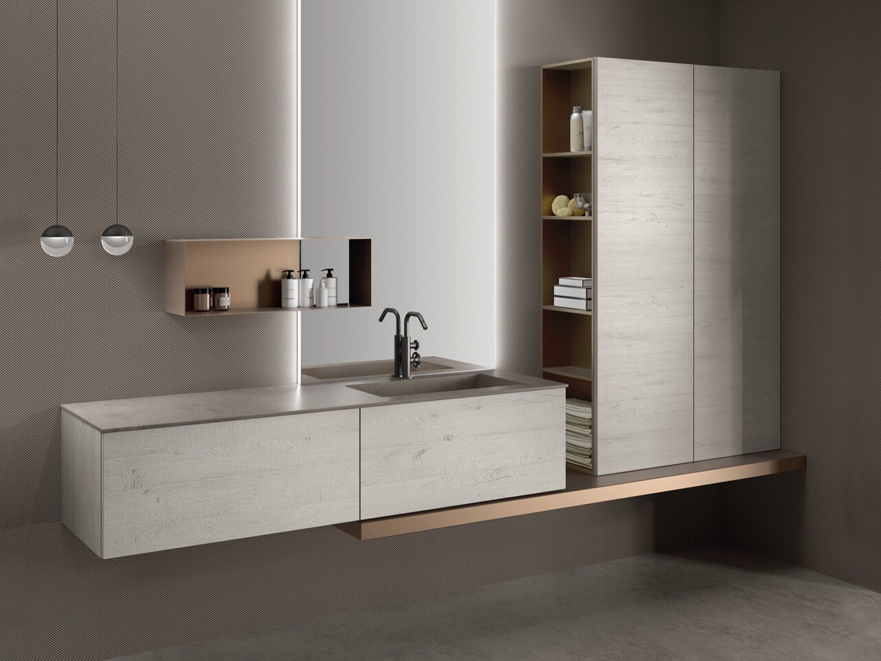 Деревянный умывальник с зеркалом ARCOM Поллок ARCH-00028167 - Вид №1