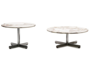 Низкий круглый журнальный столик