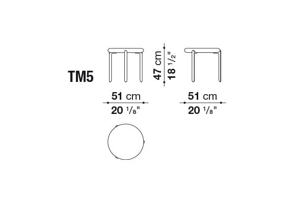 Круглый деревянный журнальный столик B&B Italia MARU ARCH-00104049 - Вид №5